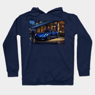 Beauty In Blue - Alfa Romeo 4c Hoodie